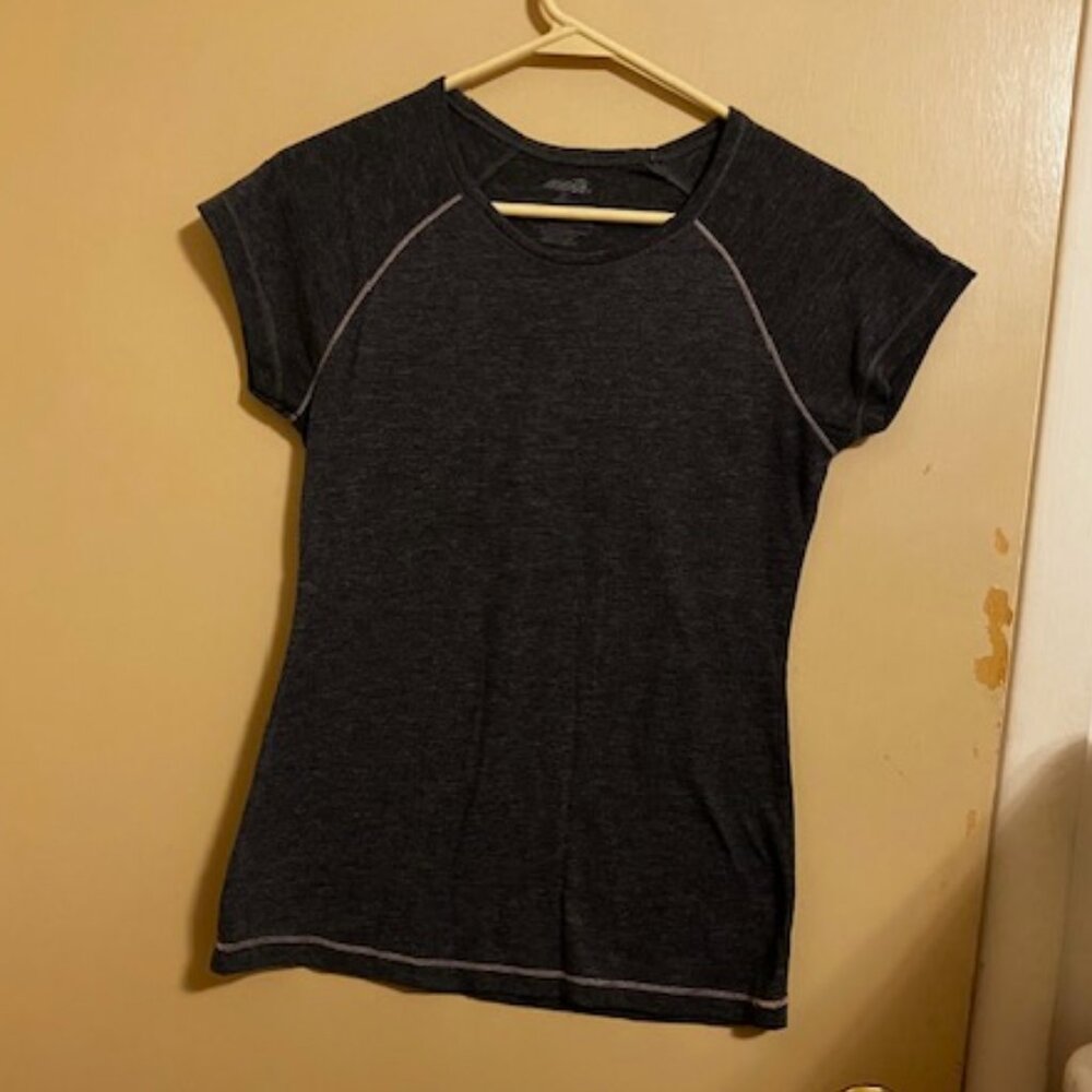 Aviva Gray Heathered Athletic Top
